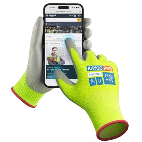 Safety Work Gloves (Green (Touch Screen) / Small)