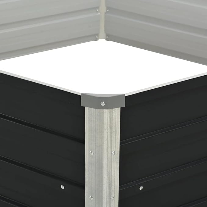 vidaXL , Garden and Terrace, Industrial, Durable, Hexagonal Planter, Galvanized Container, Modern Raised Bed, Urban