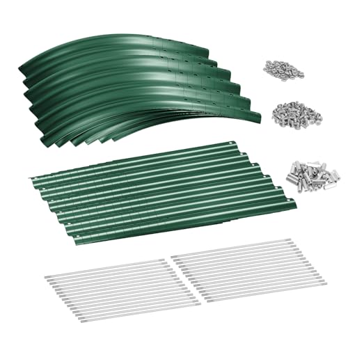 8×2×1.5ft Galvanized Raised Garden Bed Kit (Green / 8x2x1.5ft)
