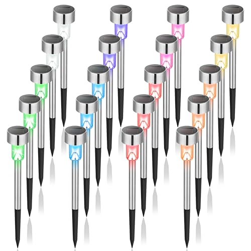 Outdoor Waterproof Multicolor Solar Garden Lights (Multicolor / 20 pack)