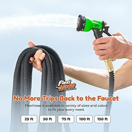 Lightweight Expandable Garden Hose (Black / 150 ft)