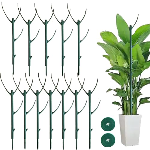 12Pack Stackable Plant Support Stakes Twigs Plant Stakes for Indoor