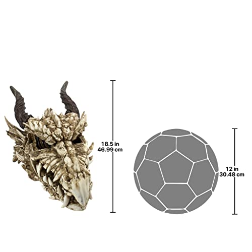 Stoker's Moors Dragon Skull Gothic Garden Statue (Moors Dragon)