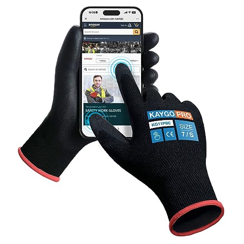 Safety Work Gloves (Black (Touch Screen) / Small)