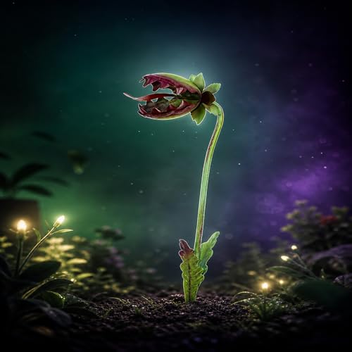 Whimsical Metal Carnivorous Plant Garden Stake (D)