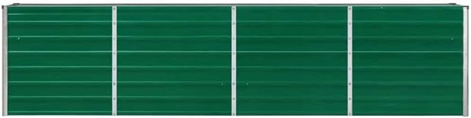 Raised Garden Bed Green Galvanized Steel Large Sturdy Decorative pots Flower pots Plant containers for Backyard Garden