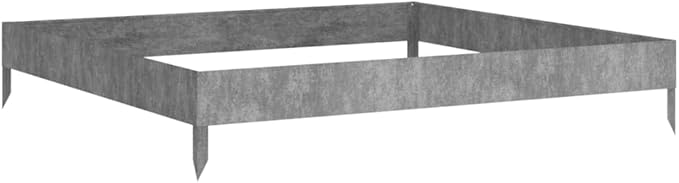Garden Raised Bed, Rusty Corten Steel Planter Box, 39.4x39.4x7.3 Inch Square Outdoor Metal Garden Bed for Vegetables, Herbs, Flowers
