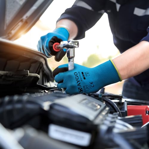 Safety Work Gloves (Blue (Touch Screen) / Medium)