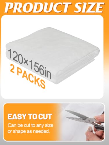 2Pcs 33x10ft Mesh Mosquito Net (White / 13x10ft)