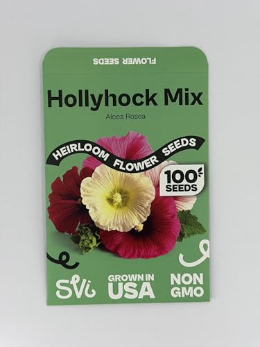 100 Mix Hollyhock Seeds