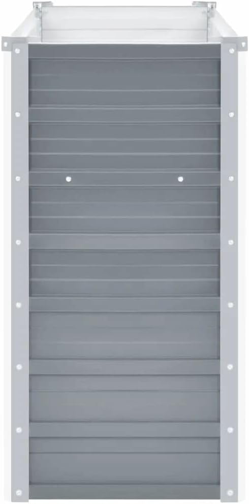 Garden Raised Bed,Garden Bed,Rectangular Planter,Raised Garden Beds Outdoor,Herb Garden Planter Outdoor,for Backyard,Patio,Balcony,Deck,Galvanized Steel 63"x15.7"x31.3" Gray