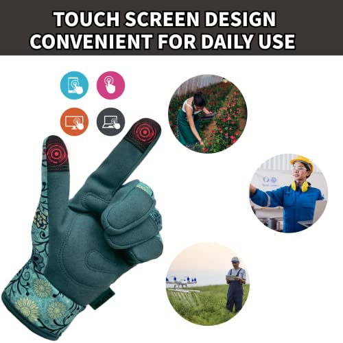 2 Pairs Indoor Gardening Gloves (2 Pairs Per Pack-lake Blue / Large)