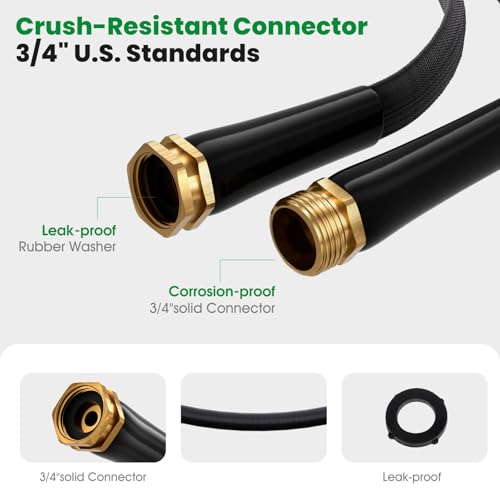 Garden Hose 100FT (Black / 100FT)