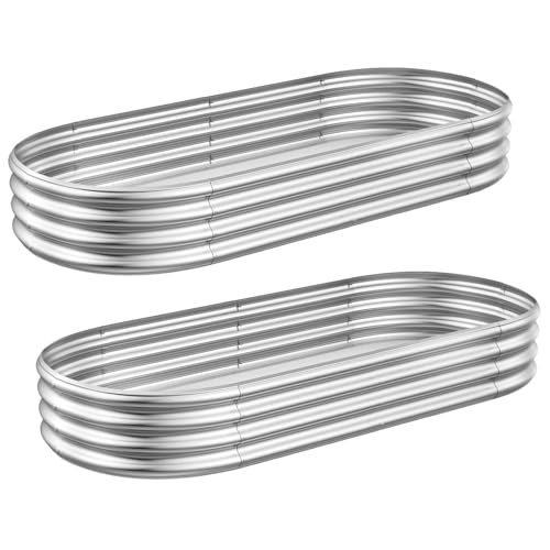 2 Pack Metal Raised Garden Bed (4×2FT)