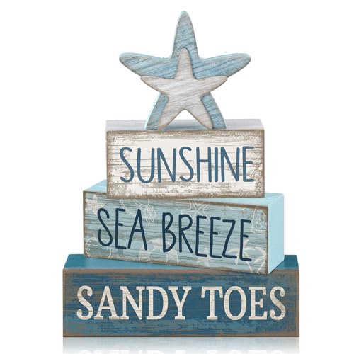 4 Pcs Coastal Christmas Table Decor (Starfish)