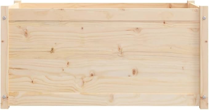 Garden Planters,Garden Decoration,Backyard Raised Beds,Freestanding Planters,Gardening Accessories,Herb Planters,for Balconies,Terraces,Gardens,2 pcs 39.4"x19.7"x19.7" Solid Wood Pine