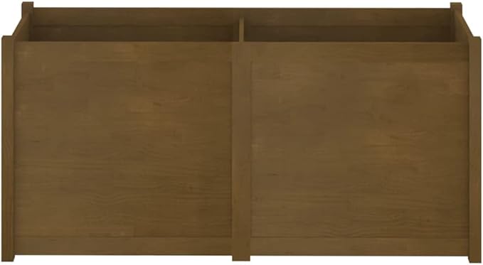 Garden Planter,Raised Flower Beds,Gardening Planters,Multifunctional Raised Bed,Plant Privacy Fence,Greenhouse Planter,for Gardens,Patios,Balconies,Honey Brown 59.1"x19.7"x27.6" Solid Wood Pine