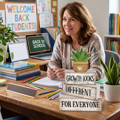 4 Pcs Farmhouse Table Decor (Growth Looks Different for Everyone)