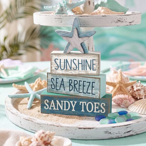 4 Pcs Coastal Christmas Table Decor (Starfish)