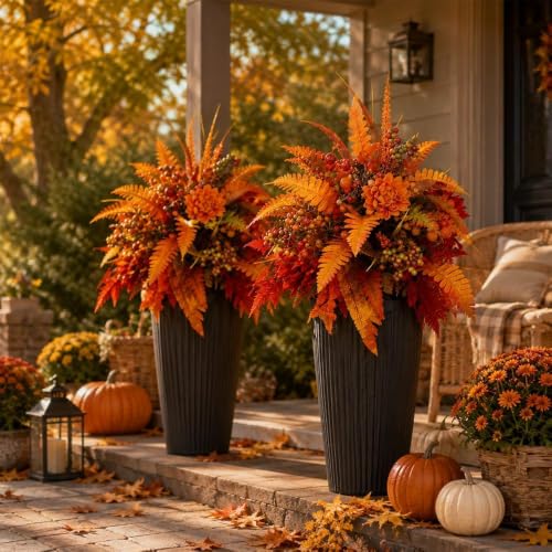 Autumn Harvest Floral Garden Stake Arrangement Fall Flowers (1pc)