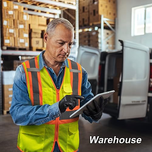 Safety Work Gloves (Black (Touch Screen) / X-Large)