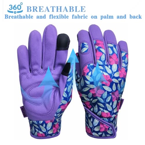 2 Pairs Outdoor Gardening Gloves (2 Pairs Per Pack-purple / Medium)
