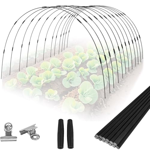 72 Rods Garden Hoops Kit for Raised Beds (72 Pcs)