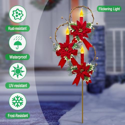 Outdoor Solar Christmas Decorations (Red)