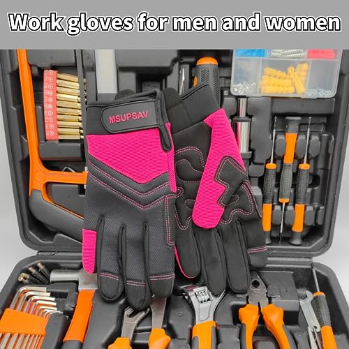 Work Gloves Women (1 Pair Per Pack-pink Work Gloves / Small)