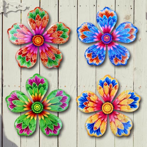 Metal Flowers Wall Decor (Flowers-B)