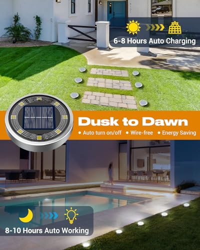 16 Pack Solar Lights Outdoor Waterproof (Cool White / 16 Pack)