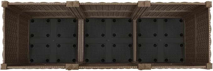 Raised Bed 47.2"x15.7"x15" Polypropylene,Raised Garden Bed,Outdoor Planters for Flower Herb Garden