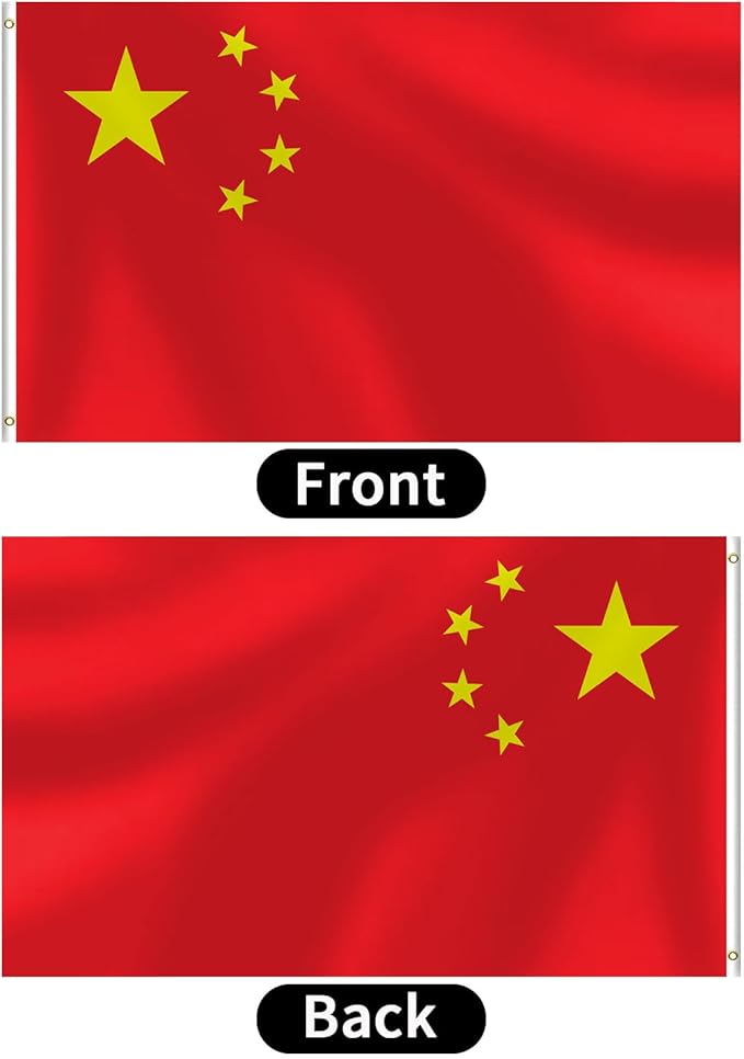China Flag 3x5 FT Heavy Duty Chinese Flag Double Stitched Vivid Color Fade Proof Outdoor Decor With Brass Grommets(China)