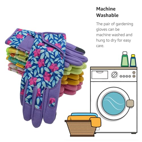 2 Pairs Outdoor Gardening Gloves (2 Pairs Per Pack-purple / Medium)