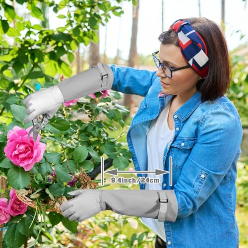 Gardening Gloves for Women Men (Grey / Small (Pack of 1))