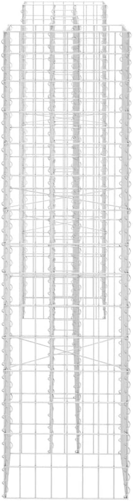H-Shaped Gabion Planter,Gabion Baskets,Wire Garden beds,Gabion,Gabion Wall,High Load Capacity, Steel Wire 223.6"x15.7"x59.1"