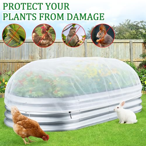 2 Pack Garden Netting for Raised Beds (4 X 2 Ft)