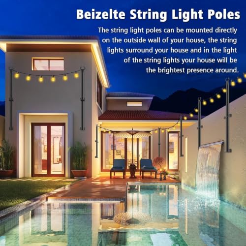 6 Pack 5Ft String Light Poles (6 Pack 5FT)
