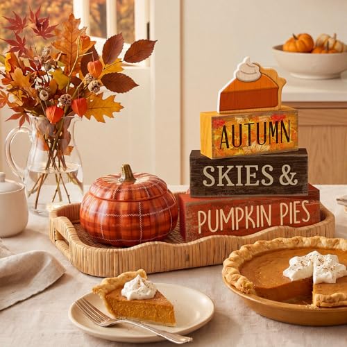 3 Pcs Fall Table Decor (Pumpkin Pie)