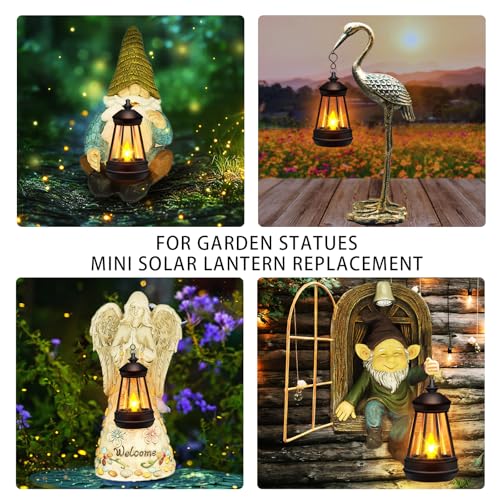 Mini Solar Lantern Lights Replacement for Outdoor Statue