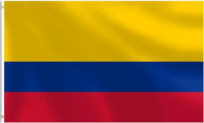 Colombian Flag 3x5 FT Heavy Duty Colombia Flag Double Stitched Vivid Color Fade Proof Outdoor Decor With Brass Grommets(Colombia)