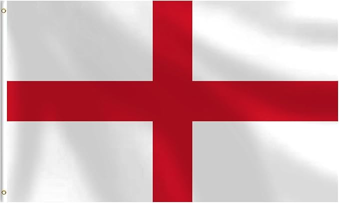 England Flag 3x5 FT Heavy Duty English Flag Double Stitched Vivid Color Fade Proof Outdoor Decor With Brass Grommets(England)