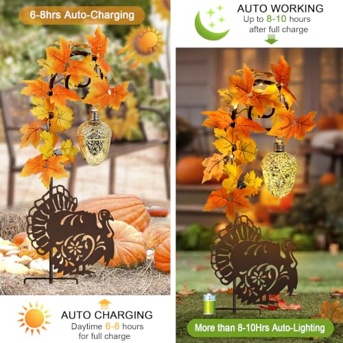 Thanksgiving Decorations Outdoor (Rusty-Turkey B)