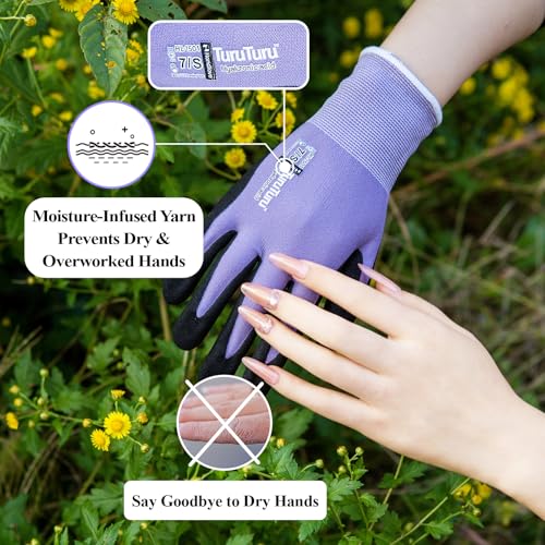 Gardening Gloves Women (Pink&green / Small(6 Pairs))
