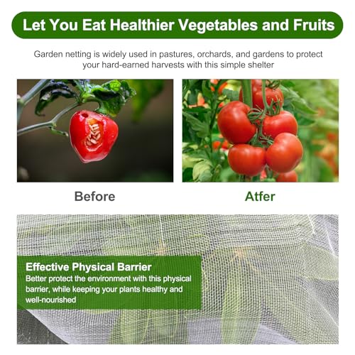 4 x 50 ft Garden Netting Row Cover (4ft x 50ft)