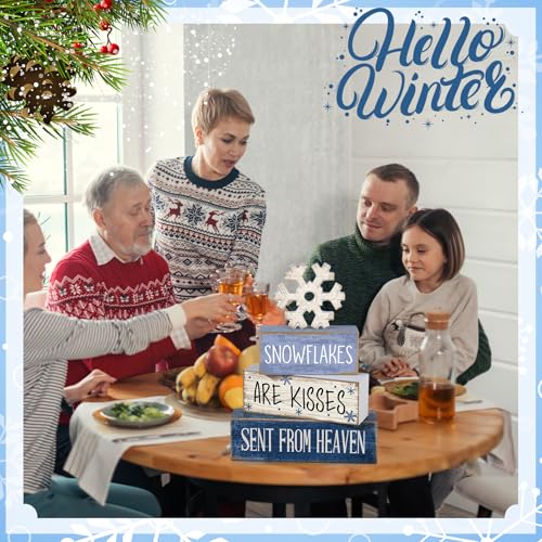 4 Pcs Christmas Snowflake Table Decor (Snowflakes)