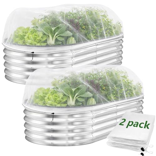 2 Pack Garden Netting for Raised Beds (4 X 2 Ft)