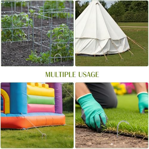 22 Pack Landscape Staples (6 Inch/Round Top-22 Pcs)