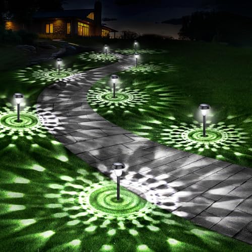 10 Pack Ultra Bright Solar Lights Outdoor Waterproof (10 Pack / Cool White)