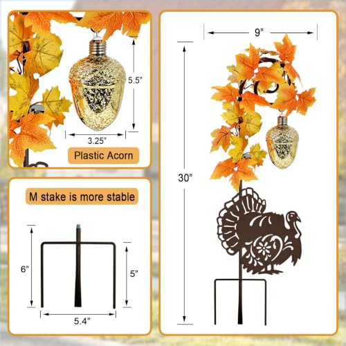Thanksgiving Decorations Outdoor (Rusty-Turkey B)
